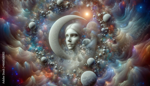 Selene - Goddess of the Moon: Tides and Time: Exploring Greek Goddesses and Mythology.