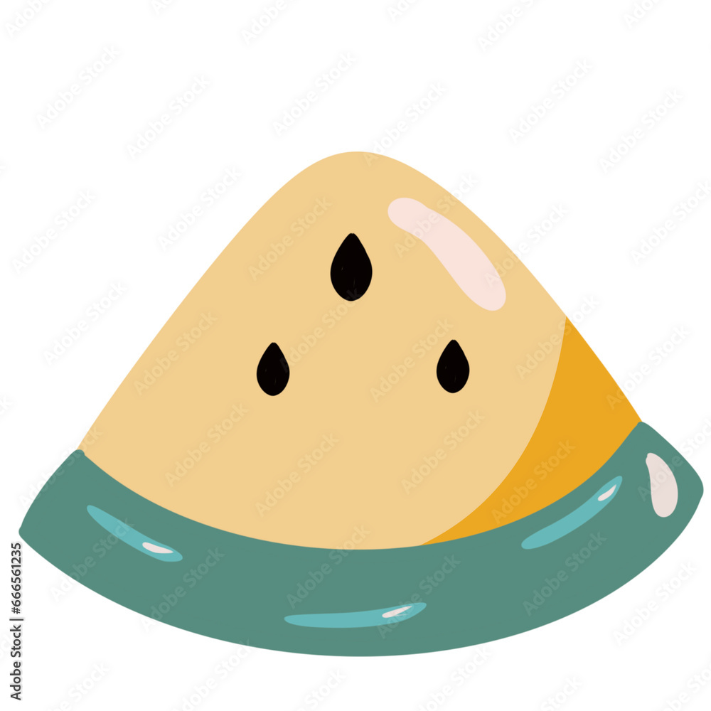 Fototapeta premium Cute fruits and vegetables