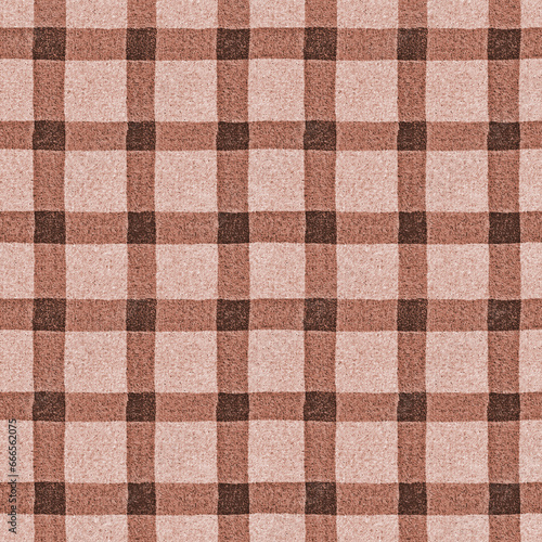 Tileable Canvas Cotton fabric Textured summer red theme checked pattern.classic checkered tablecloth texture background.