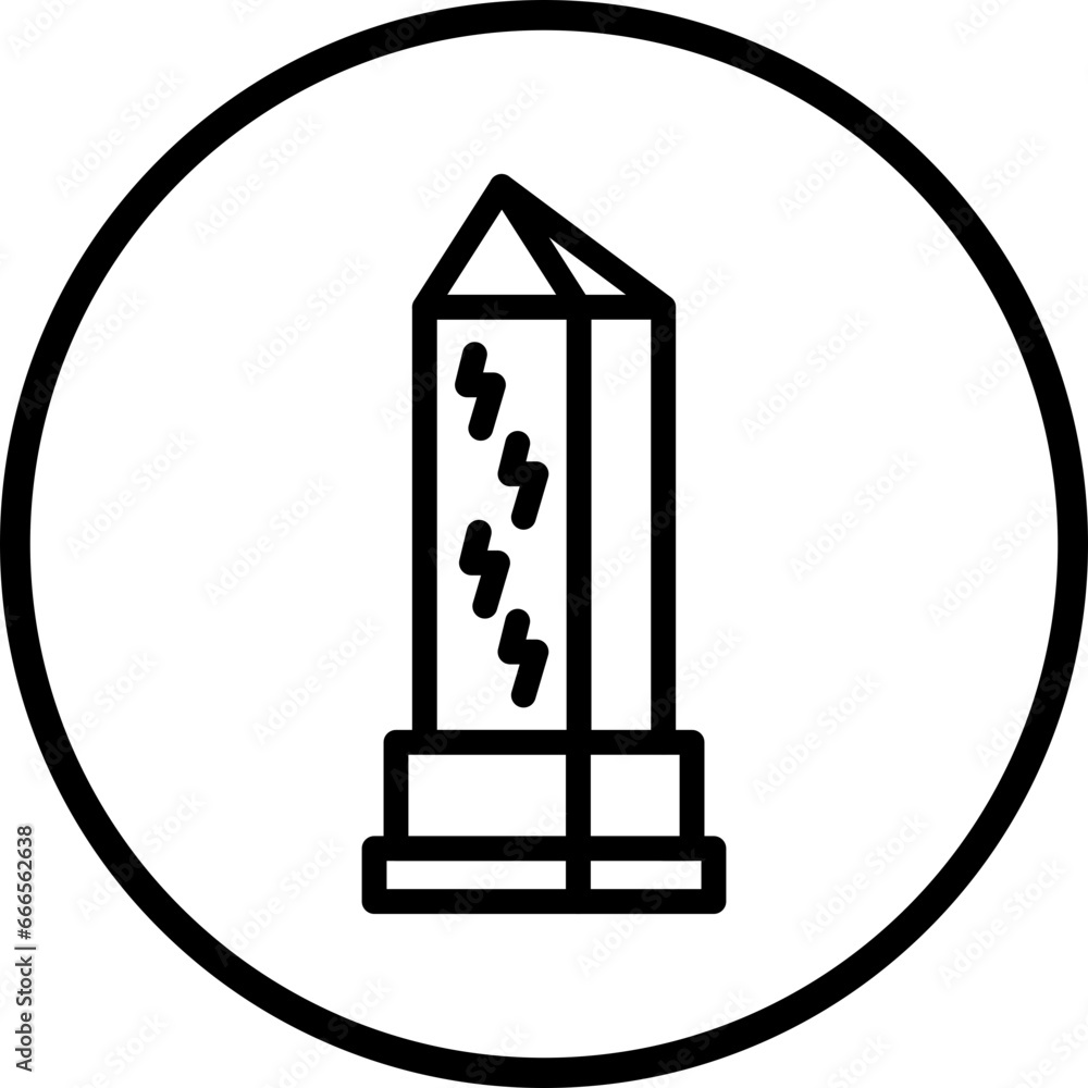 Vector Design Obelisk Icon Style Vector Design Obelisk Icon Style