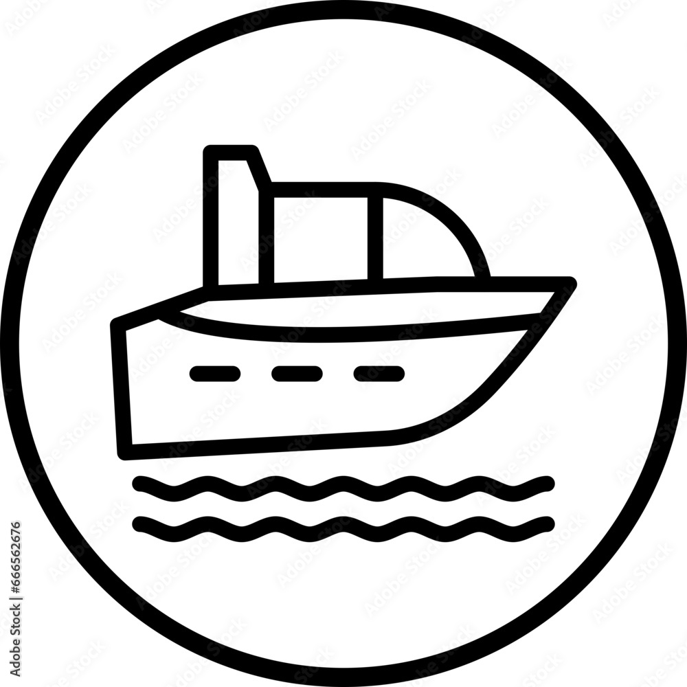 Vector Design Boat Icon Style Vector Design Boat Icon Style
