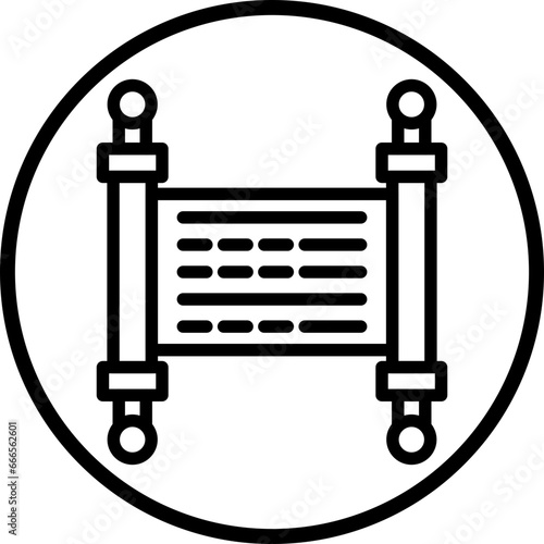 Vector Design Torah Icon Style