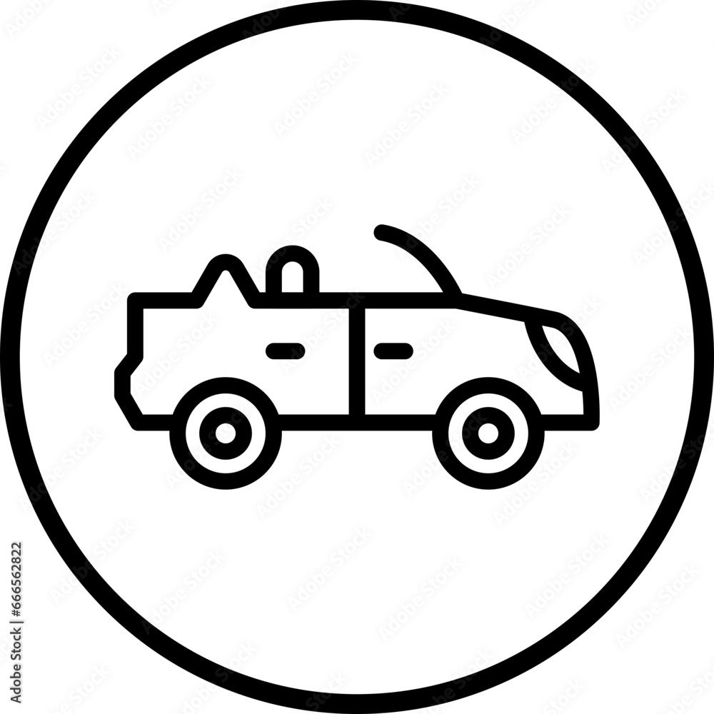 Vector Design Convertible Car Icon Style Vector Design Convertible Car Icon Style
