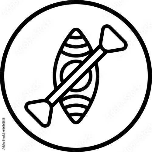 Vector Design Kayak Icon Style