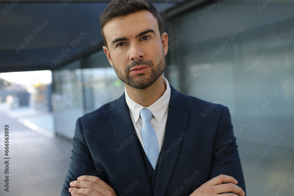 Powerful looking businessman with arrogant vibes Powerful looking businessman with arrogant vibes
