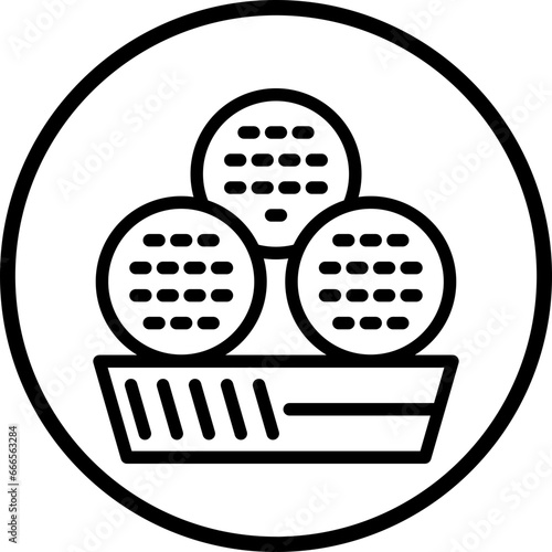 Vector Design Falafel Icon Style