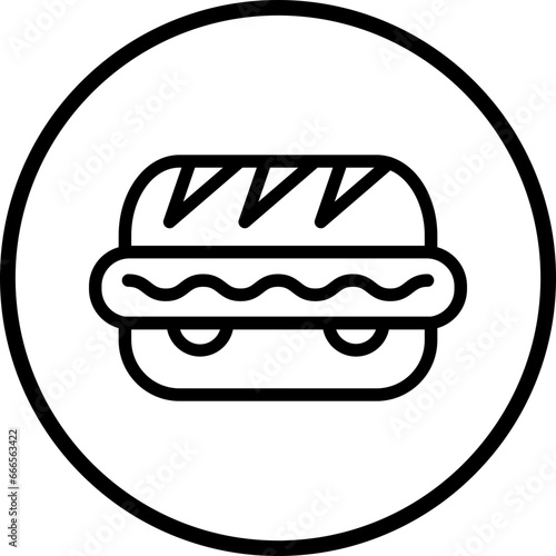 Vector Design Hot Dog Icon Style