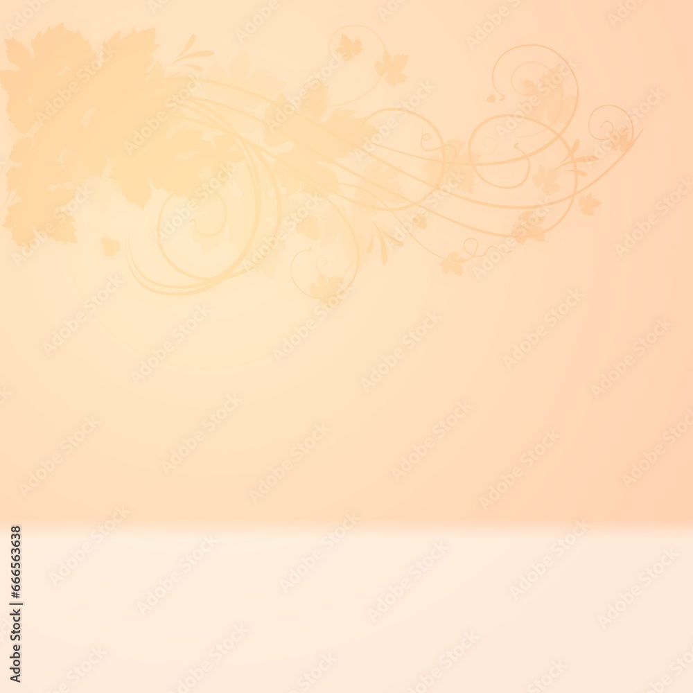 Autumn background with leaves shadow on a wall Autumn background with leaves shadow on a wall