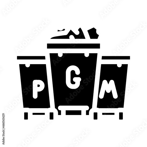 waste reduction green living glyph icon vector. waste reduction green living sign. isolated symbol illustration