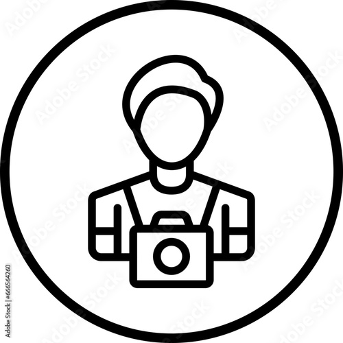 Vector Design Cameraman Icon Style