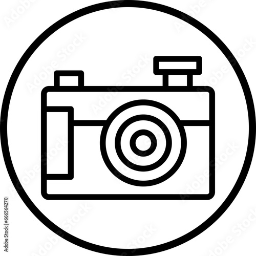 Vector Design Compact Camera Icon Style