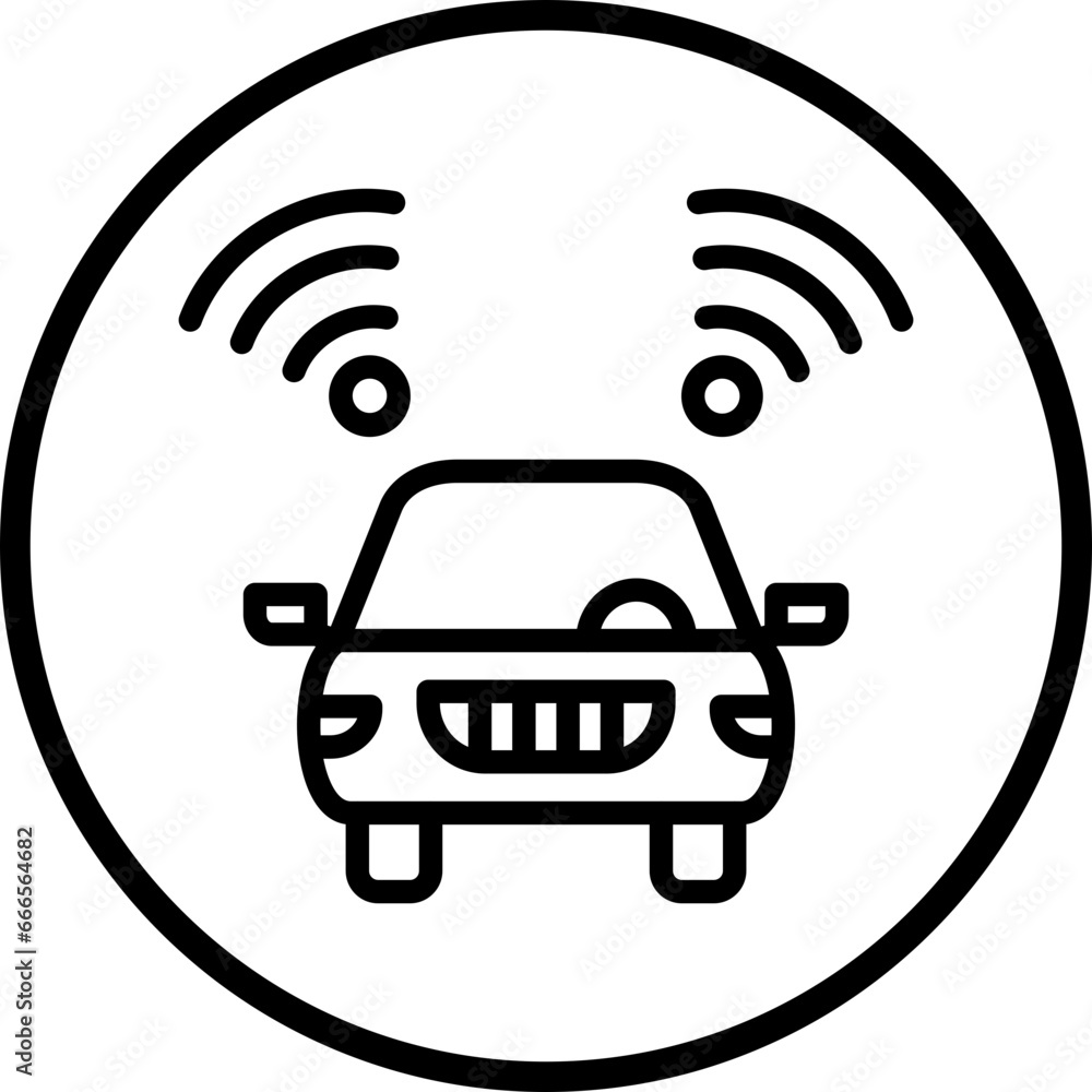 Vector Design Connected Vehicle Icon Style Vector Design Connected Vehicle Icon Style