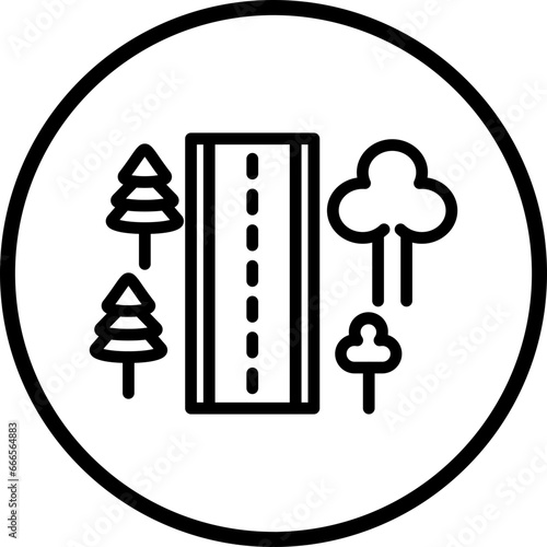 Vector Design Roadside Icon Style