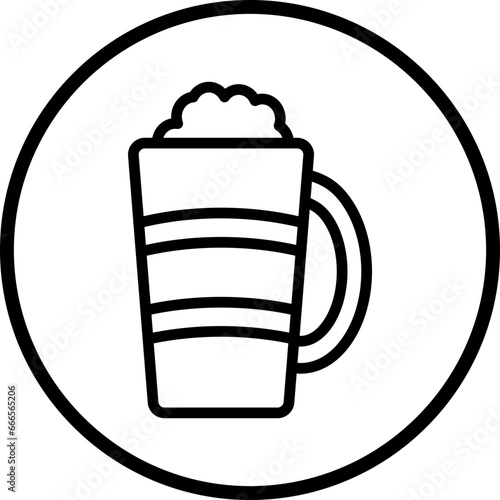 Vector Design Latte Macchiato Icon Style
