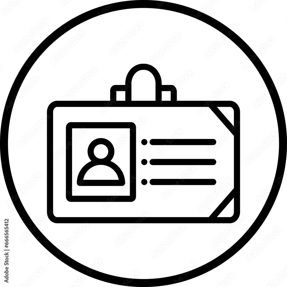 Vector Design Identification Card Icon Style Vector Design Identification Card Icon Style