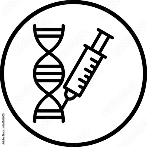 Vector Design Genetic Engineering Icon Style