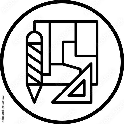 Vector Design Engineering Sketch Icon Style
