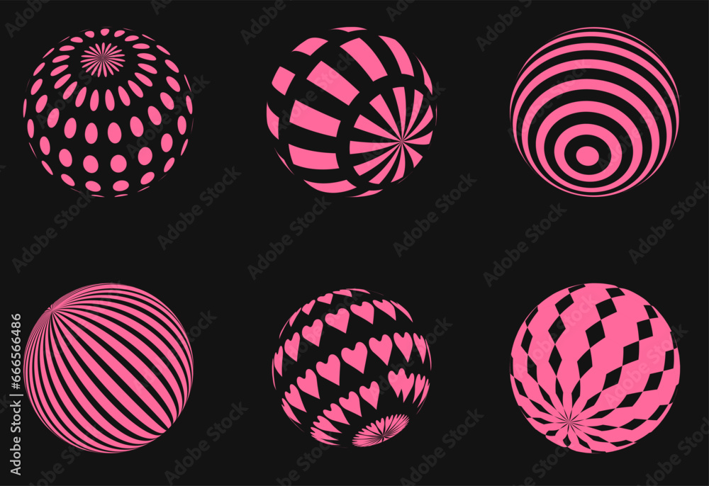 Six 3D wireframe figures. Cyber neo-futuristic 3D objects and shapes ...