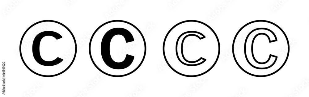 Copyright icon vector. copyright symbol Copyright icon vector. copyright symbol