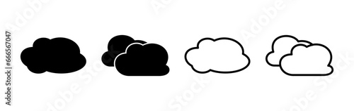Cloud icon vector. cloud data. cloud services