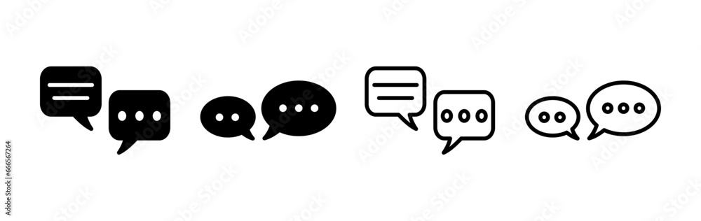 Chat icon vector. Chat Icon in trendy flat style isolated. Speech bubble symbol Chat icon vector. Chat Icon in trendy flat style isolated. Speech bubble symbol