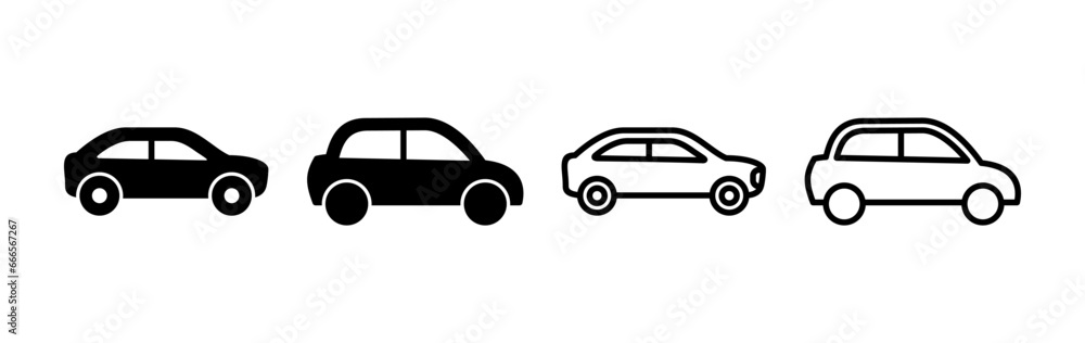 Car icon vector. Car sign. sedan