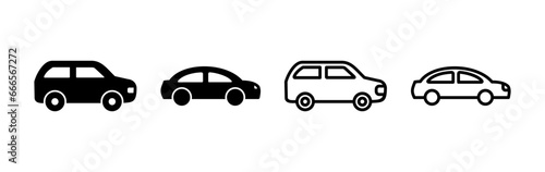 Car icon vector. Car sign. sedan