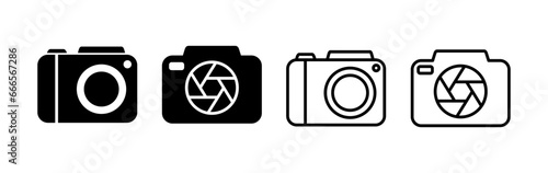 Camera Icon in trendy flat style isolated. Camera symbol web site design