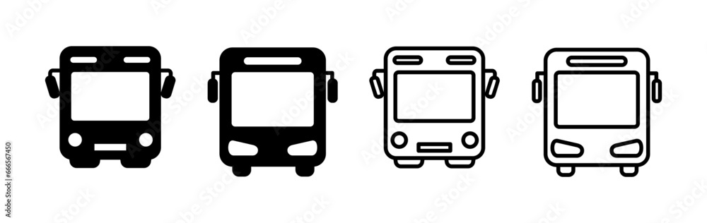 Bus icon vector. bus vector icon Bus icon vector. bus vector icon
