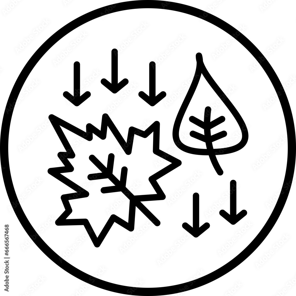 Vector Design Fallen Leaf Icon Style Vector Design Fallen Leaf Icon Style