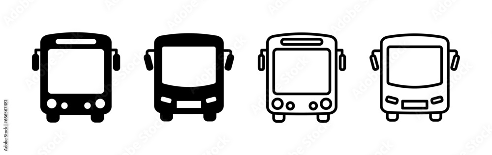 Bus icon vector. bus vector icon Bus icon vector. bus vector icon