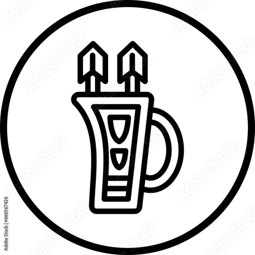 Vector Design Quiver Icon Style