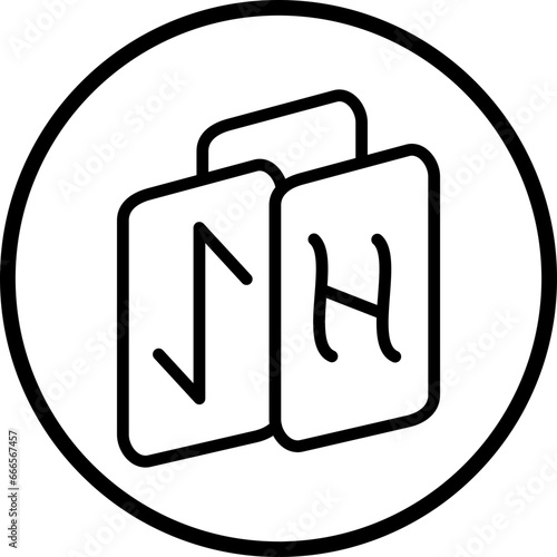 Vector Design Runes Icon Style