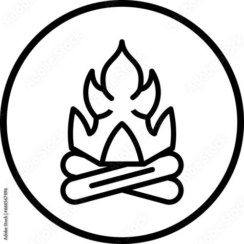 Vector Design Fire Icon Style