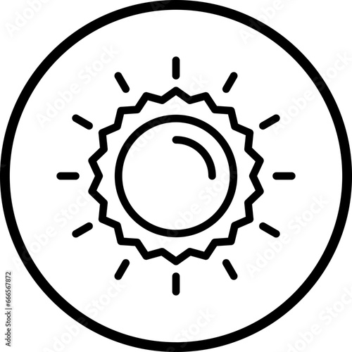 Vector Design Sun Icon Style