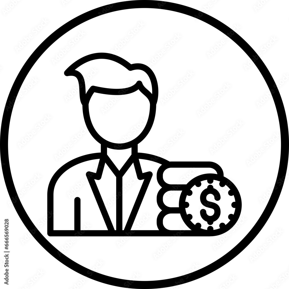 Vector Design Broker Dealer Icon Style Vector Design Broker Dealer Icon Style