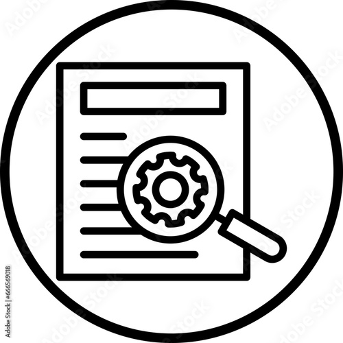 Vector Design Backer Report Icon Style