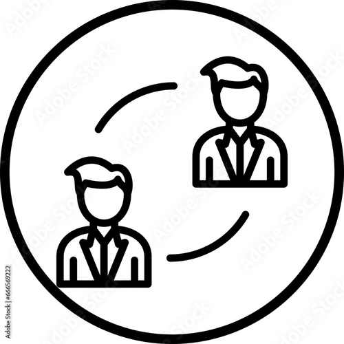 Vector Design P2P Lending Icon Style