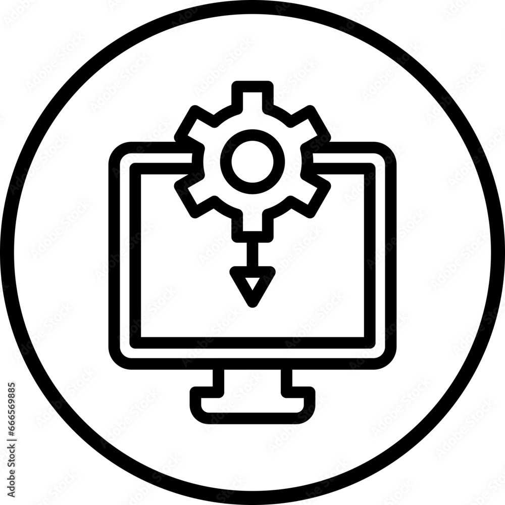 Vector Design Drivers Installation Icon Style Vector Design Drivers Installation Icon Style