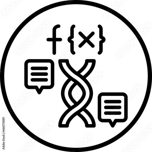 Vector Design Functional Genomics Icon Style