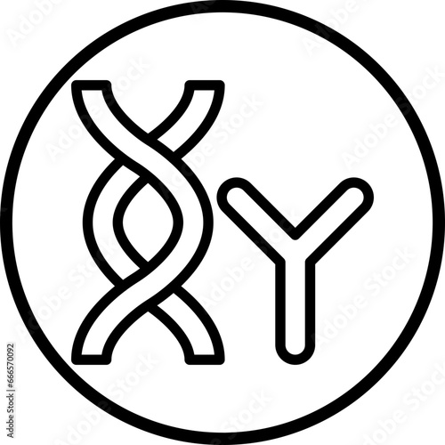 Vector Design Chromosome Icon Style