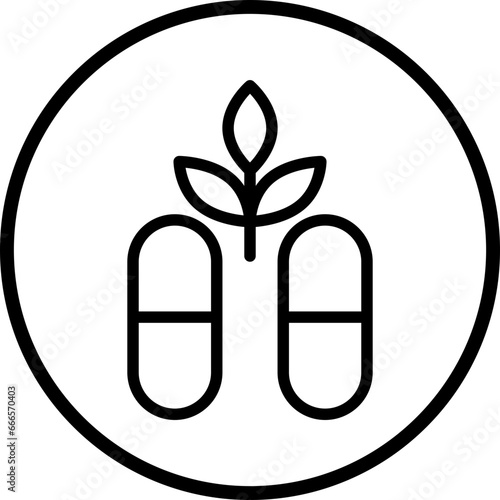 Vector Design Cbd Capsules Icon Style