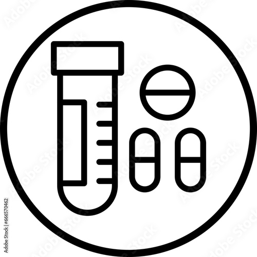 Vector Design Drug Test Icon Style