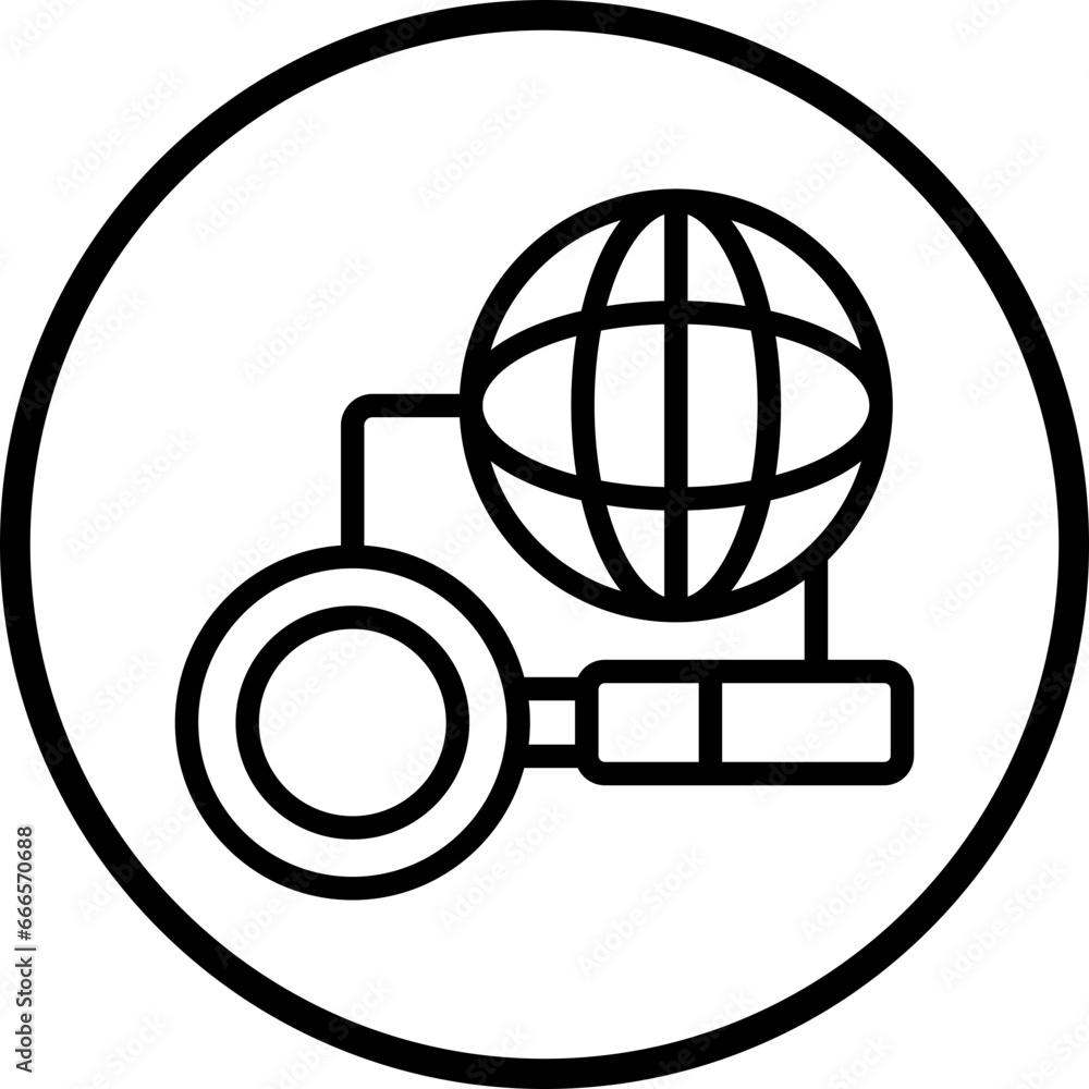 Vector Design Global Search Icon Style Vector Design Global Search Icon Style