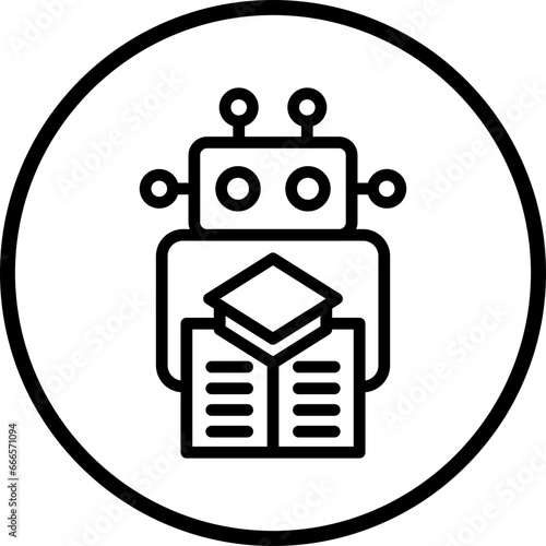 Vector Design Machine Learning Icon Style