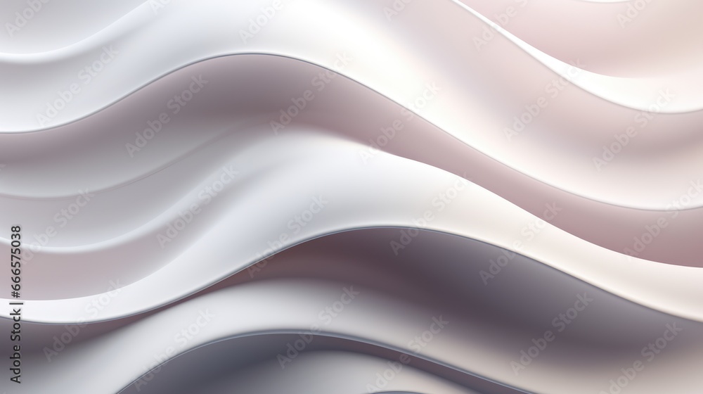 Abstract white minimal wave patterns background.