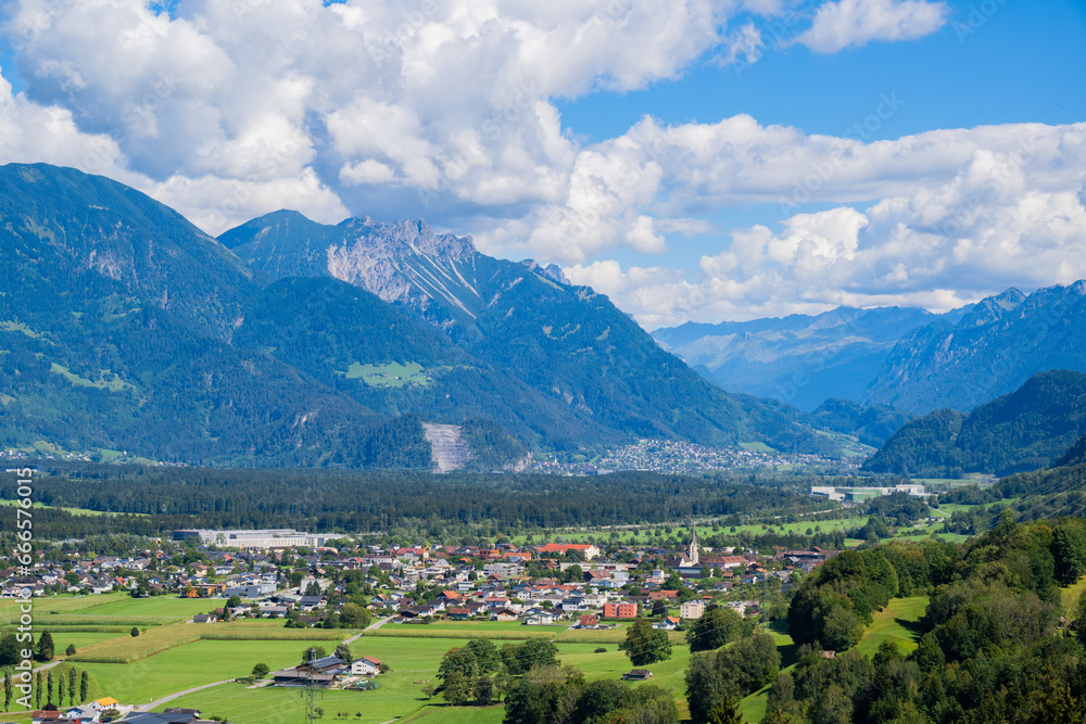 Village of Nenzing in the Walgau Valley, State of Vorarlberg, Austria Village of Nenzing in the Walgau Valley, State of Vorarlberg, Austria