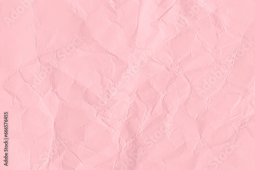 Pink crumpled paper texture background