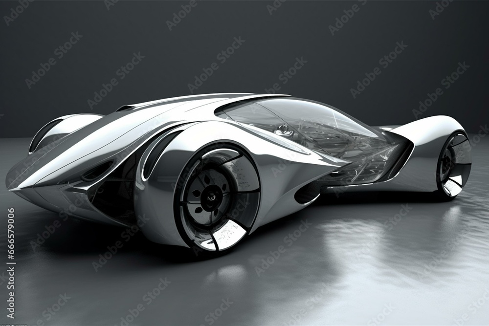 Innovative prototype automobile design. Generative AI