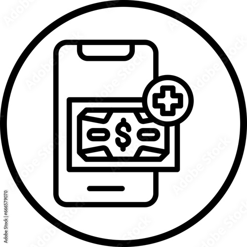 Prepaid Top Up Icon Style